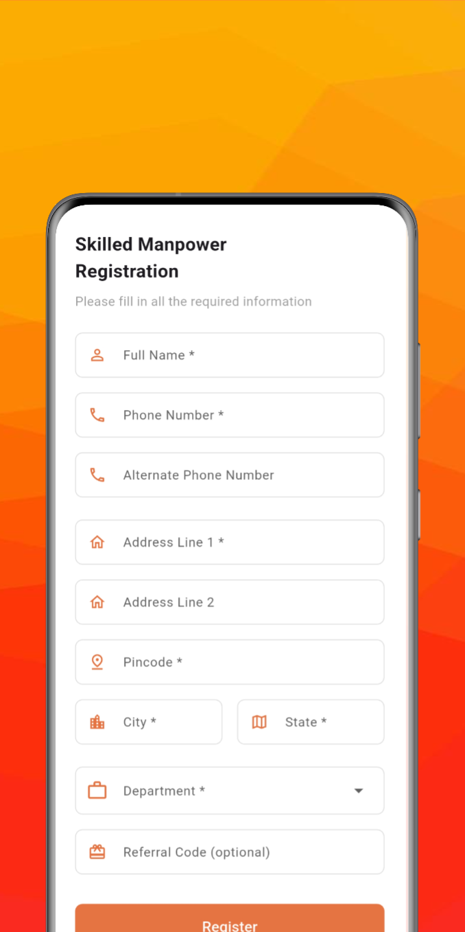 Neveon app screen