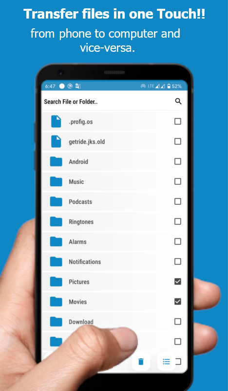 ScreenPad app screen